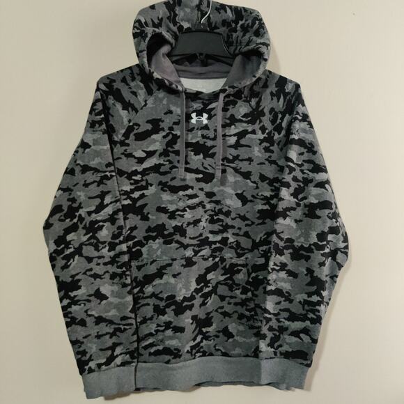 Under Armour Other - Under Armour Storm Men's Size S Sahara / Black Rival Fleece Camo Hoodie